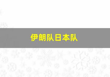 伊朗队日本队