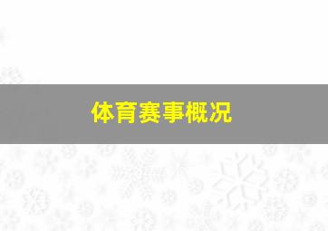 体育赛事概况