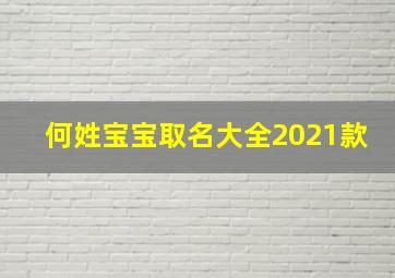 何姓宝宝取名大全2021款