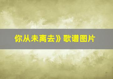 你从未离去》歌谱图片