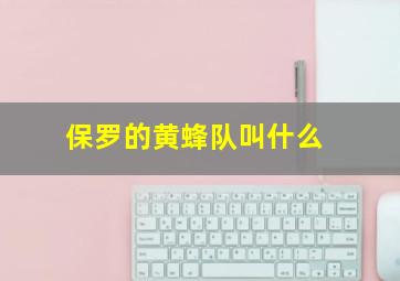 保罗的黄蜂队叫什么