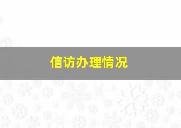 信访办理情况