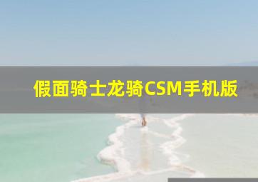 假面骑士龙骑CSM手机版