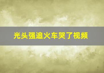 光头强追火车哭了视频