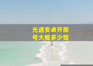 光遇安卓开服号大概多少钱