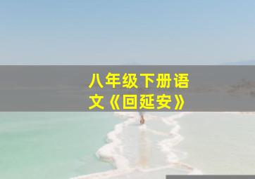 八年级下册语文《回延安》