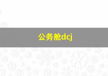 公务舱dcj