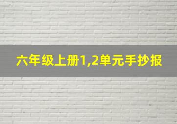 六年级上册1,2单元手抄报