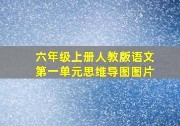 六年级上册人教版语文第一单元思维导图图片