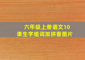 六年级上册语文10课生字组词加拼音图片