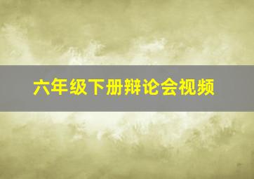 六年级下册辩论会视频