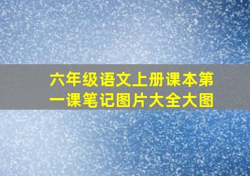 六年级语文上册课本第一课笔记图片大全大图