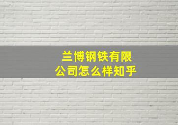 兰博钢铁有限公司怎么样知乎