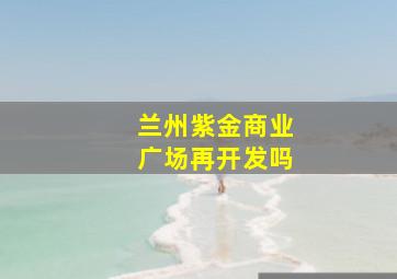 兰州紫金商业广场再开发吗