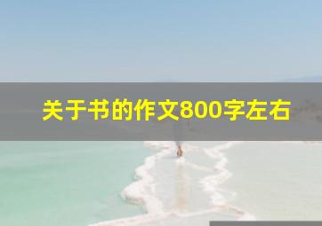 关于书的作文800字左右