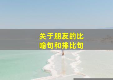 关于朋友的比喻句和排比句