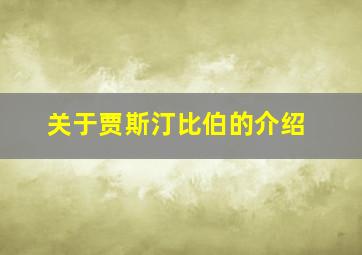 关于贾斯汀比伯的介绍