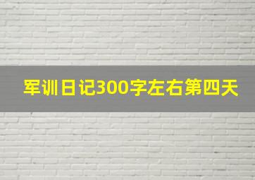 军训日记300字左右第四天