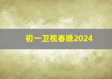 初一卫视春晚2024