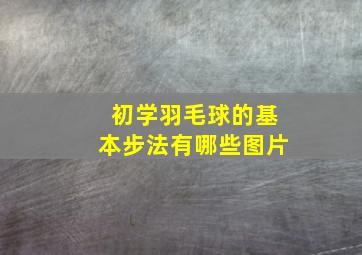 初学羽毛球的基本步法有哪些图片