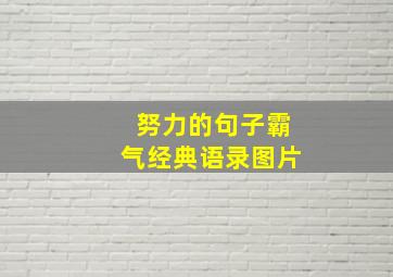 努力的句子霸气经典语录图片