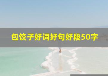 包饺子好词好句好段50字