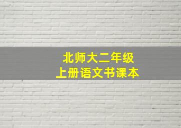 北师大二年级上册语文书课本