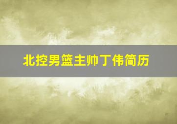 北控男篮主帅丁伟简历