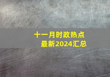 十一月时政热点最新2024汇总