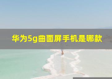 华为5g曲面屏手机是哪款