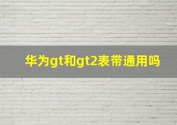 华为gt和gt2表带通用吗