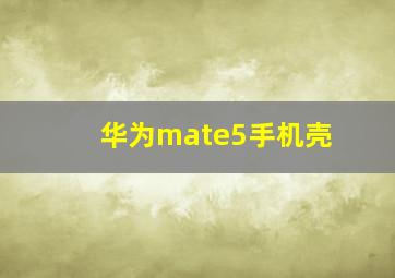 华为mate5手机壳