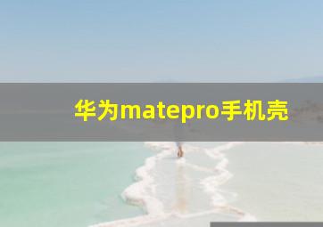 华为matepro手机壳