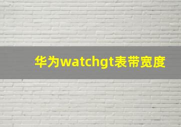 华为watchgt表带宽度