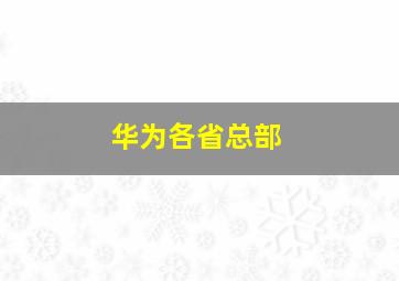 华为各省总部