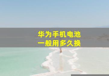 华为手机电池一般用多久换