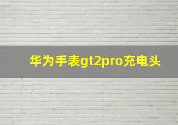 华为手表gt2pro充电头