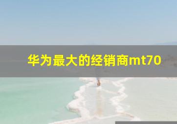 华为最大的经销商mt70