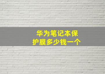 华为笔记本保护膜多少钱一个