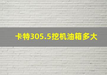 卡特305.5挖机油箱多大