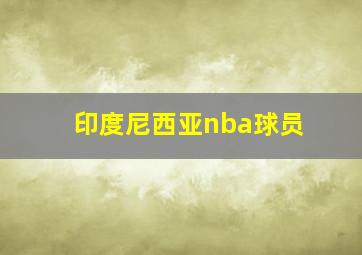 印度尼西亚nba球员