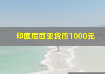 印度尼西亚货币1000元