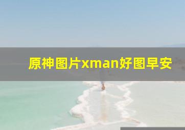 原神图片xman好图早安