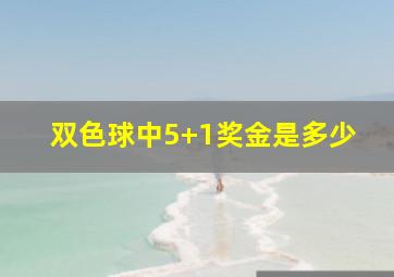 双色球中5+1奖金是多少