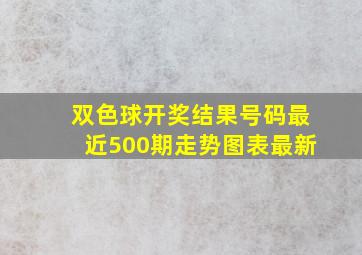 双色球开奖结果号码最近500期走势图表最新