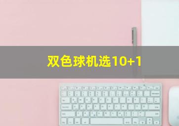 双色球机选10+1