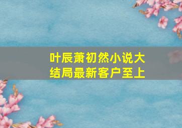 叶辰萧初然小说大结局最新客户至上