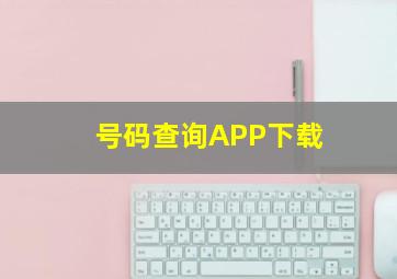 号码查询APP下载