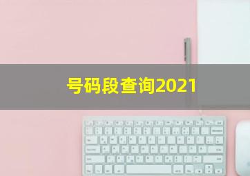 号码段查询2021