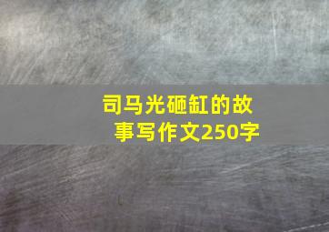 司马光砸缸的故事写作文250字